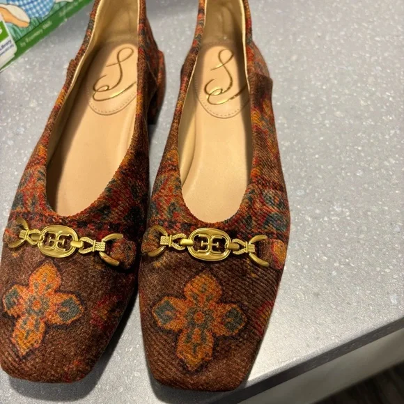 Sam Edelman Kimmi Square Toe Ballet Flats size 6 70s Quite Luxury - Picture 3 of 5